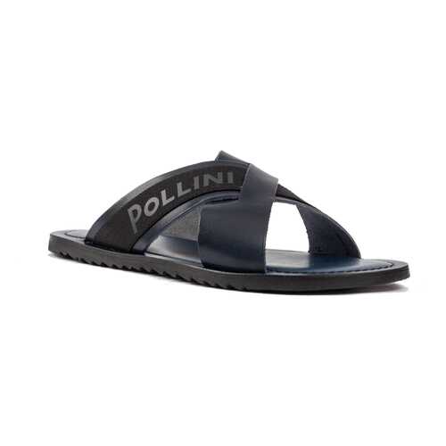 Шлепанцы мужские Pollini SB28021GOAUK0753 синие 44 RU в Кари