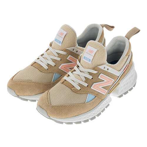 Кроссовки женские New Balance WS574PRB/B бежевые/белые/оранжевые/голубой 39 RU в Кари