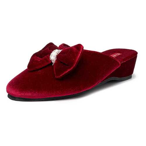 Домашние тапочки женские Smile of Milady DW-O-3-434-17 бордовые 40 RU в Кари